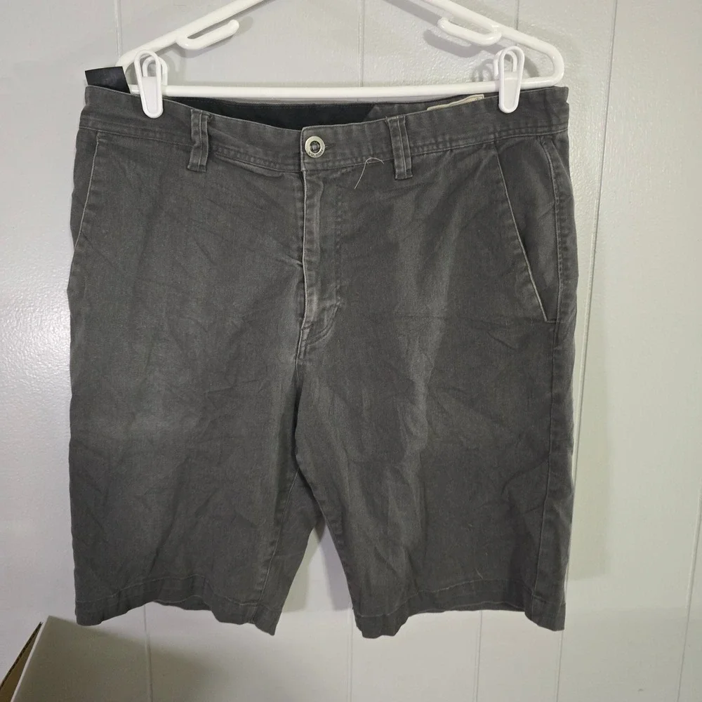 Volcom Chino Shorts Mens 36 Grey Frickin Modern Stretch Skateboarding